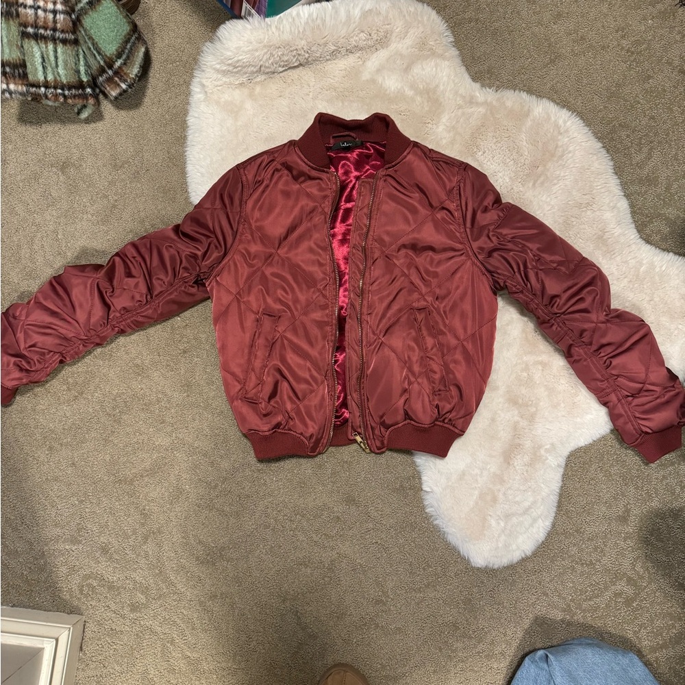 Bomber jacket from lulus (not lululemon).